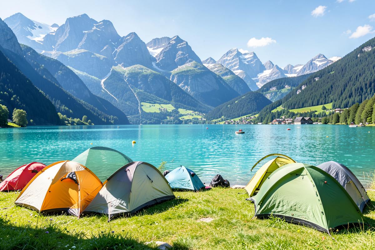 Solig campingplats i Slovenien